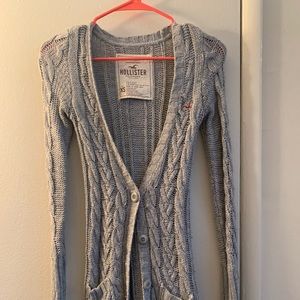 Grey Hollister cardigan